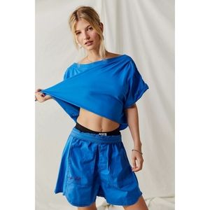 Free People cropped top and shorts set